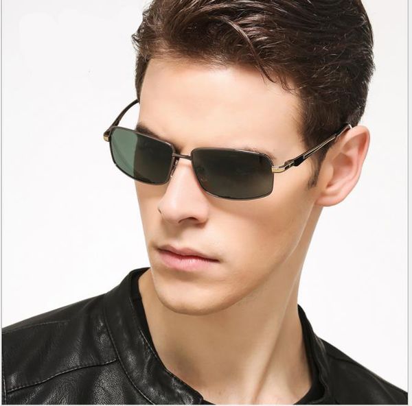 

2019 new male driving mirror, driver, polarizing mirror, quality sunglasses, White;black