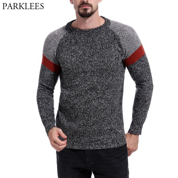 

hipster raglan sleeve men's pullover sweaters 2018 new brand hit color patchwork designed knitwear mens slim fit social sweater, White;black