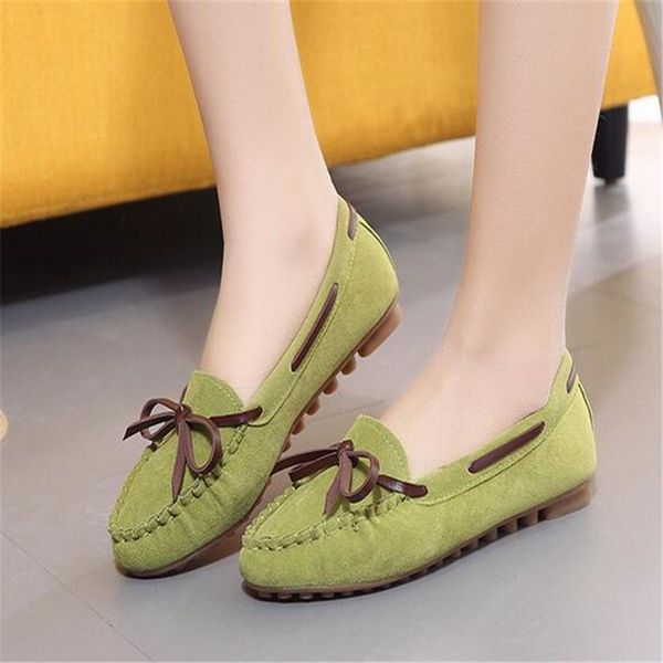 

2018 spring & autumn new peas shoes female scrub shallow mouth flat large shoes comfortable casual non-slip pregnant women shoes, Black