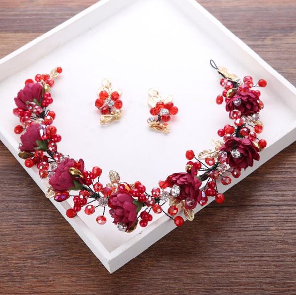 

свадебный венок цветок свадебный пояс волос свадебные украшения, Silver