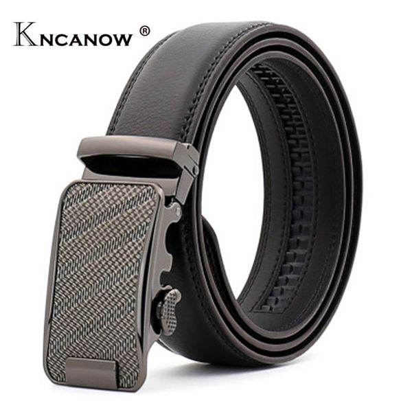 

kncanow 105-140cm brand belt strap male genuine leather ceinture men ly402678-1 man casual business lon, Black;brown