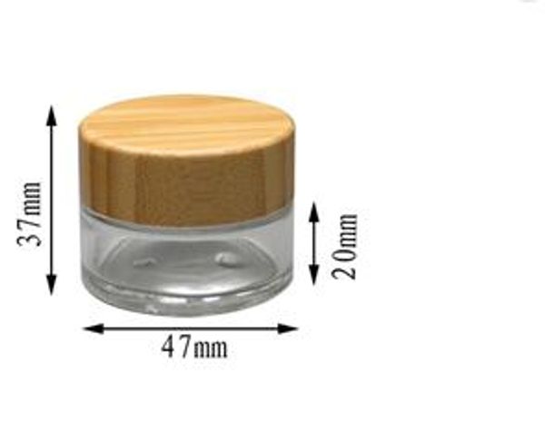 

30pcs 15g matte glass jars with bamboo cover,15ml glass cream jars with bamboo lids lin4173