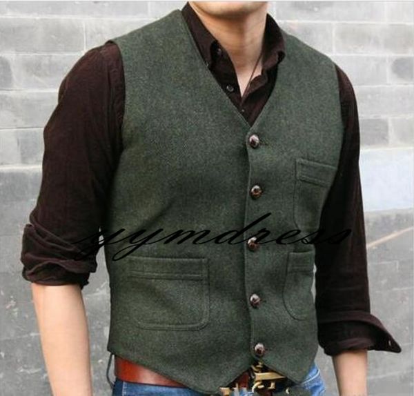 

green tweed wedding groom vests groomsmen vests men's suit vest dress vest waistcoat dress prom party custom couple day plus size y004, Black