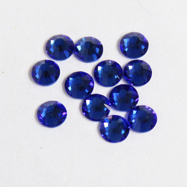 

1440 pcs/pack ss6 sapphire nail art decorations rhinestones for 3d charm glass flatback non ix diy nails decorations, Silver;gold
