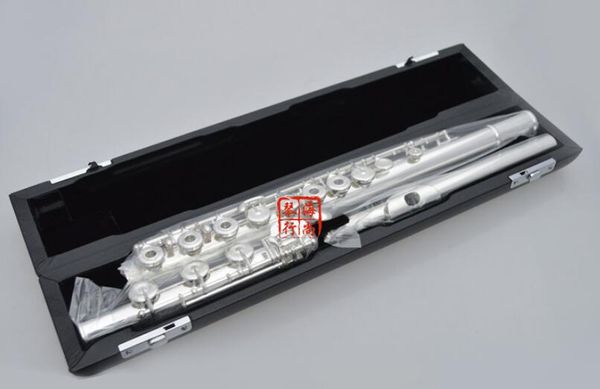

sankyo cf201 flute etude in-line b tail e key split silver plated flute c tone 16 and 17 holes open french key flute