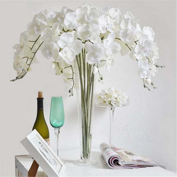 

buerfly orchid artificial flowers wedding decorative supplies 4 colors vivid fake flowers buerfly orchid for home party deco