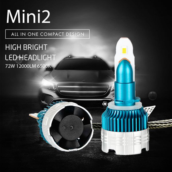 

pampsee mini2 h4 led h7 h11 h8 h1 h3 hb3 9005 9006 auto auto scheinwerfer lampen 60 watt 8000lm auto styling led automotivo