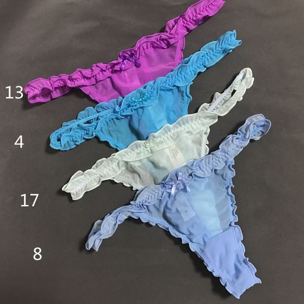 

2pcs underpants women g-strings transparent thong thongs intimates female panties underwear sale cumju