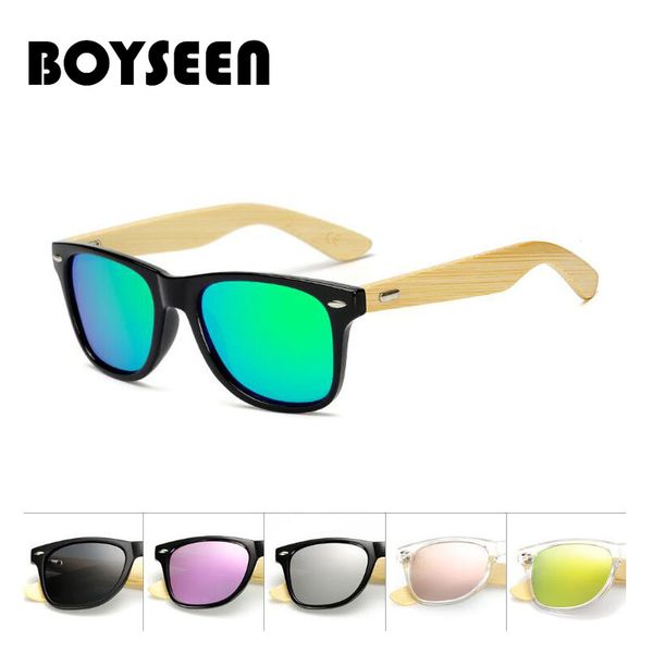 

boyseen real bamboo sunglasses men polarized women black sunglass male sun glasses driver goggles wooden eyewear shades 1501p, White;black