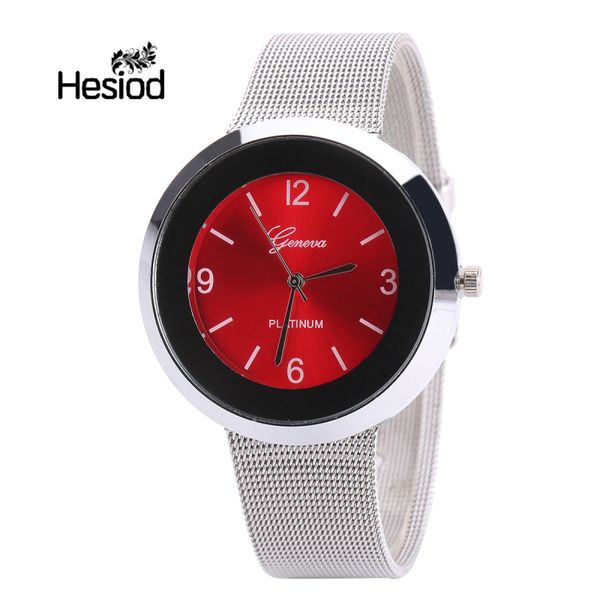 

hesiod brand new colorful fashion party women watch bracelet watch ladies quartz men women dress wristwatch, Slivery;brown