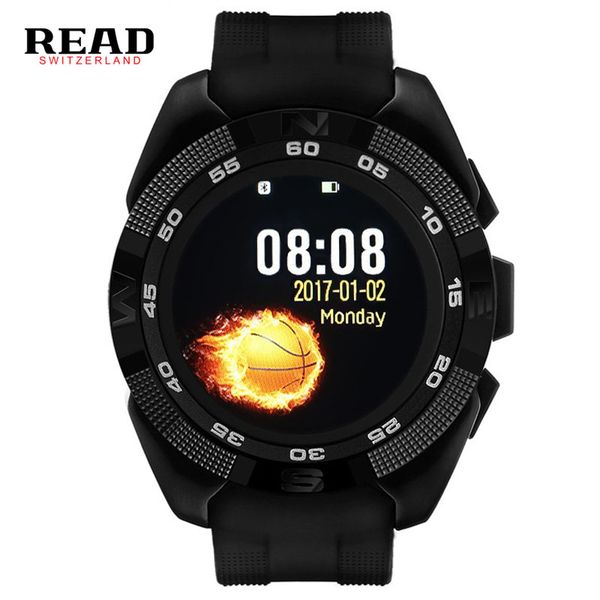 

read ultra thin smart watch fashion casual digital bracelet heart rate monitor pedometer sports bluetooth intelligent watch men, Slivery;brown