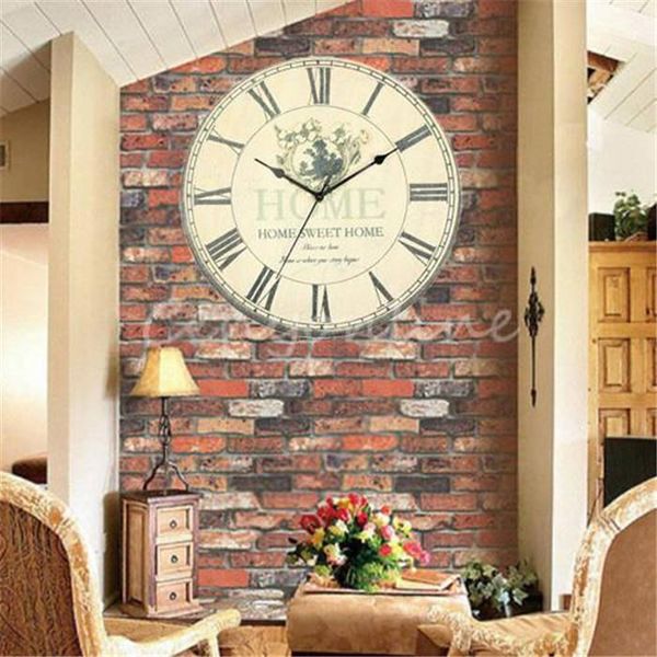 Large Wall Clock Flower Vintage Rustic Design Home Office Cafe Bar Decor Decoration Clock For Kitchen Clock For Sale From Iiiiiiiiiiiiiiiiiiii