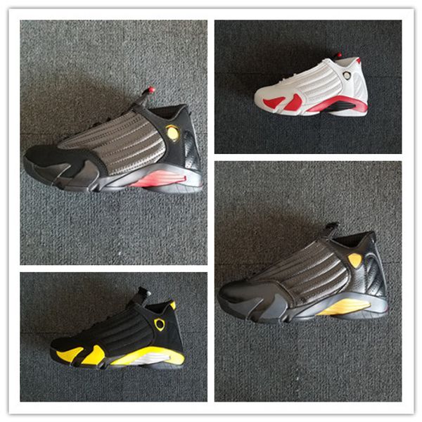 

2018 Wholesale High quality 14 Thunder basketball shoes men 14s Bred sports sneakers DMP outdoor trainers fashion with box size 5.5-13
