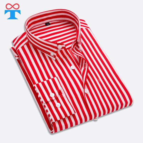 

men's shirt smart business casual, france red striped shirt men's, long sleeve slim social school germany for boys, White;black