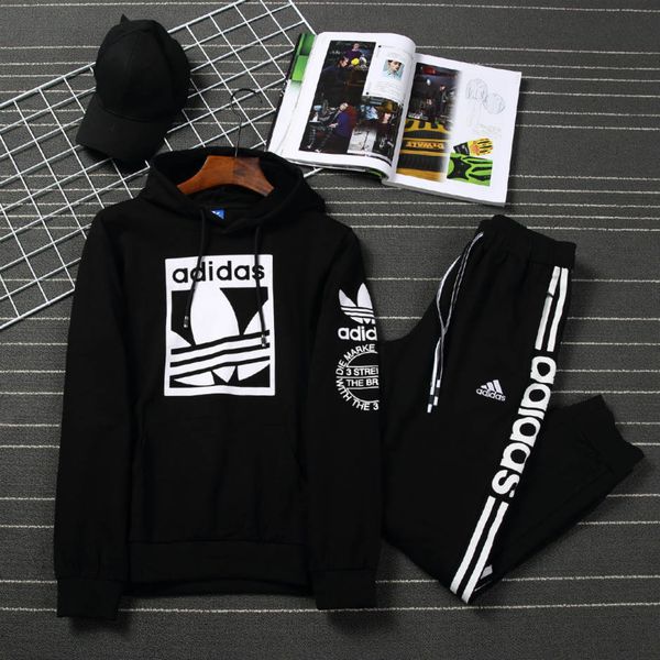 

Высокое качество спортивный бренд с капюшоном костюм повседневная капот мужская