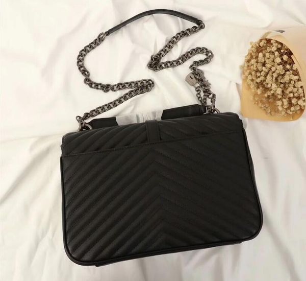 

shoulder bags 32cm tote genuine cross body 2018 shipping bag women fashion leather new bag cowhide leather vdbgd, Red;black