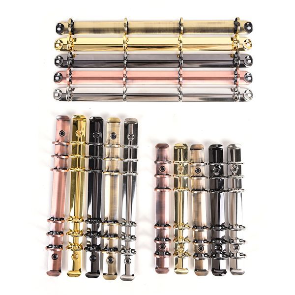 

a4 a5 a6 colorful metal spiral binder clip loose-leaf stainless steel binder file folder diary clips binding ring iron gold, Purple;pink