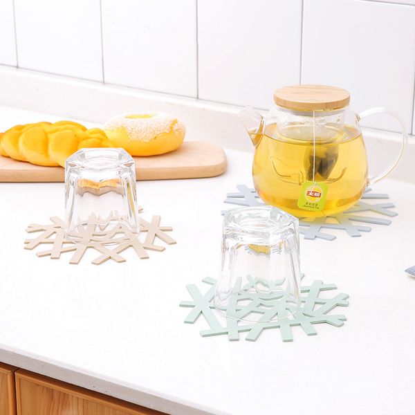 

1piece tpr placemat non-slip plastic cupmat water-proof dining place mats plate dish pads drink coasters kitchen accessories