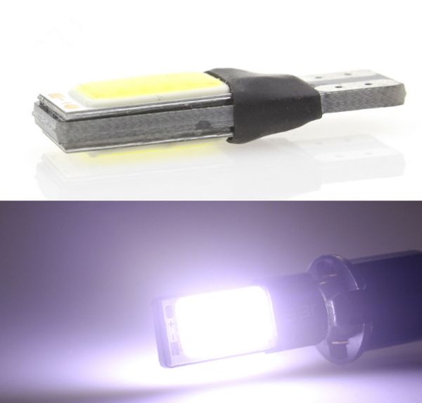 

новый cob бесплатно декодирования автомобилей ультра-тонкий led ширина света t10 высокой мощности подсветка свет w5w маленькая лампа 200 шт