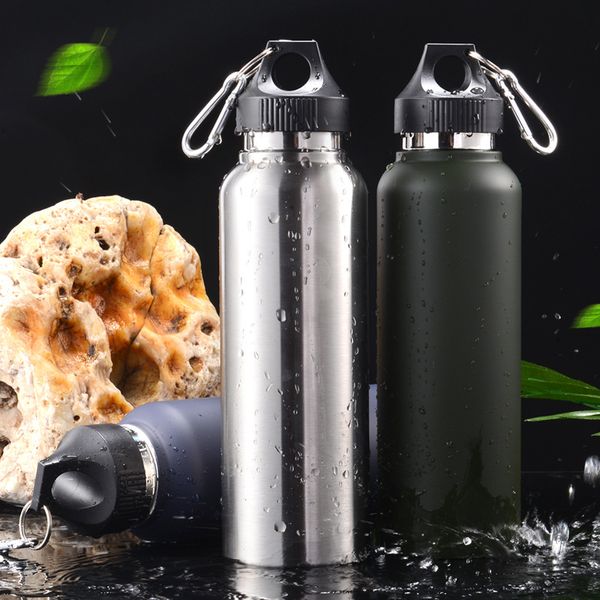 

600ml outdoor stainless steel vacuum flasks tumbler sport portable climbing thermo cups silica gel plug my water bottle travel