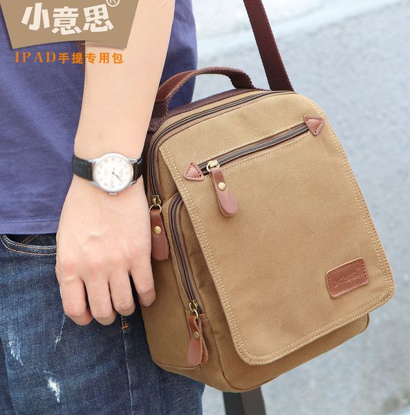 

020418 new man canvas shoulder bag male messenger bag