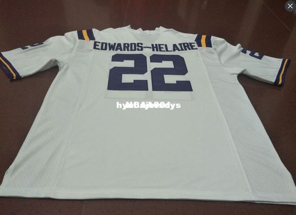 

men #22 purple white clyde edwards-helaire lsu tigers alumni college jersey or custom any name or number jersey, Black;red