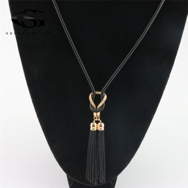 

gs women necklaces 2018 new fashion long sweater necklacess pendants for women charm choker chain ketting necklace jewelry r5hgf, Silver
