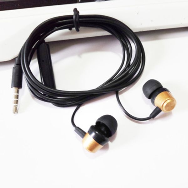 

dhl 100pcs earphone universal 3.5mm in-ear earphone with mic 6u headset fit phone