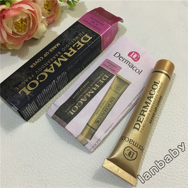 

Brand ba e makeup cover 14 color extreme covering foundation hypoallergenic waterproof 30g cream liquid yellow concealer tocking