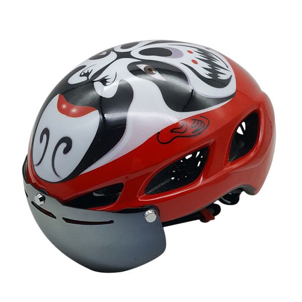 

chinese opera facebook helmet mountain road bike goggles riding helmet men women safe supply ultra-light triathlon sport adult