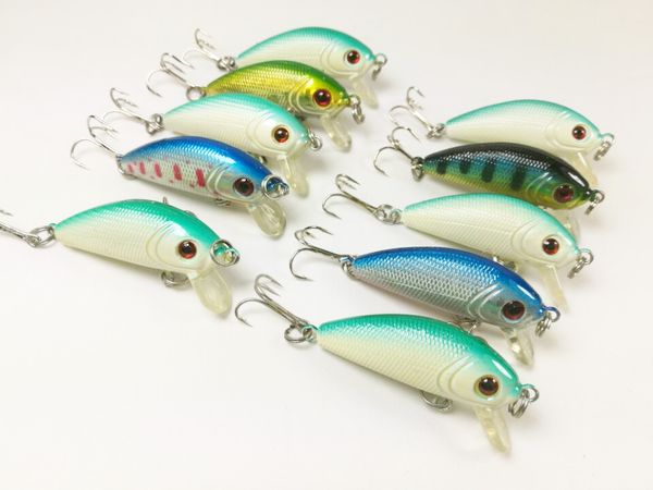 

lot 20 fishing lures crankbait fishing baits hook bait 4.4g/4.5cm