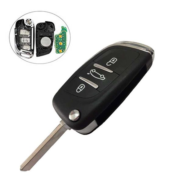 

433mhz car remote folding key transponder chip pcf7961 for 307 407 308 408 va blade original