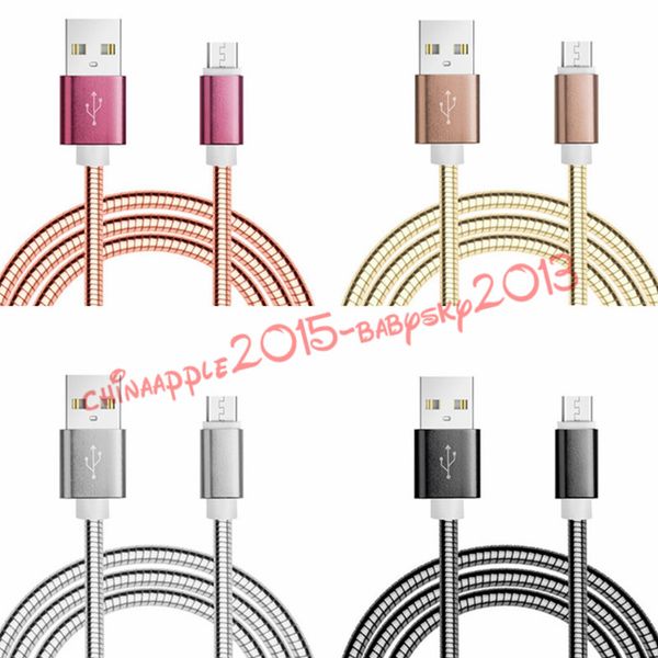 

быстрый зарядный кабель 1 м 3 фута сплав из нержавеющей стали тип c usb c micro usb кабель для samsung galaxy s6 s7 edge s8 примечание 8 htc