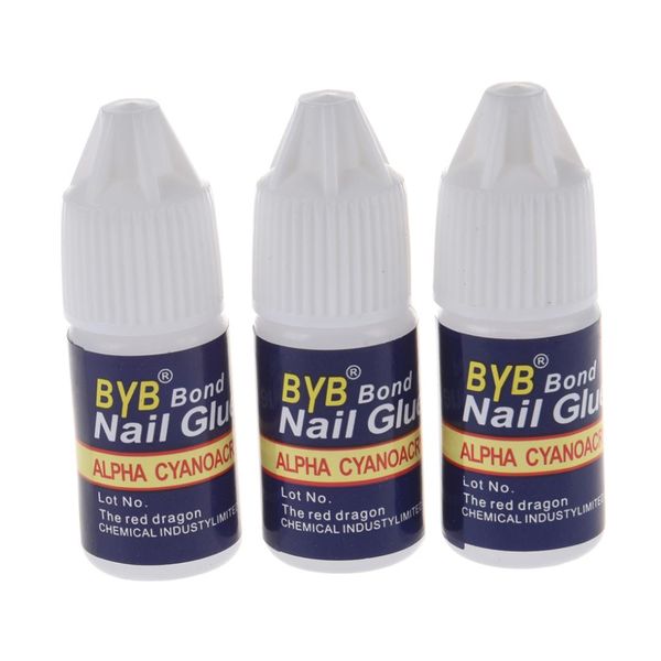 

3g fast drying acid-latex nail art glue tips glitter uv acrylic rhinestones decorations nail glue false tip manicure tool, Red;pink
