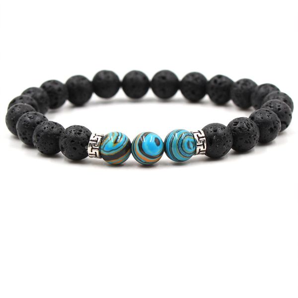 

8mm black lava stone beads bracelet diy essential oil diffuser bracelet for women men jewelry