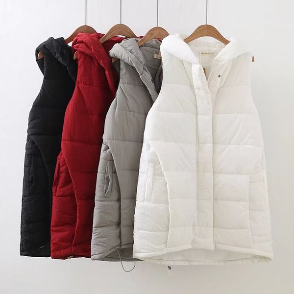 

xl-4xl 110-128cm autumn winter female fat big plus size clothing outerwear women lady casual designer warm loose vest coat 1744, Black;white