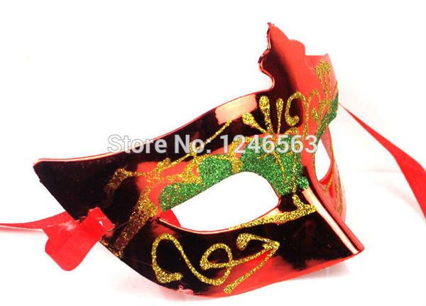 

wholesale-50pcs/lot paintball mask gold shining plated party masks darth vader props masquerade mardi gras mask