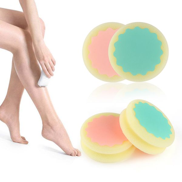 

painless smooth skin leg arm face hair removal remover exfoliator depilation sponge skin beauty care tools ship