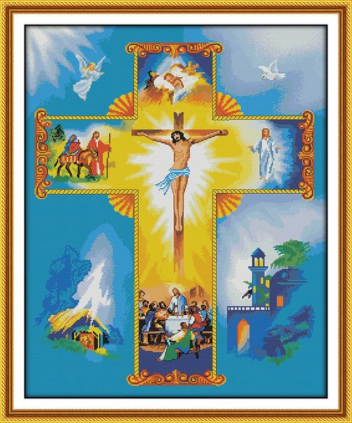Святой Иисус христианство home decor картины ,ручной вышивки крестом вышивка рукоделие наборы счетный печать на холсте DMC 14CT /11CT