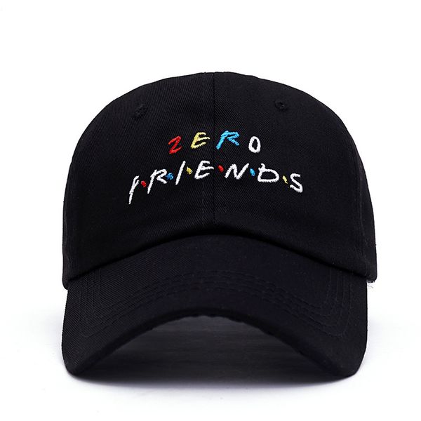 

europe and america zero friends hat trending rare baseball cap hip hop dad hat men and women, Blue;gray