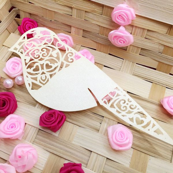 Laser Cut Place Cards Birds Hollow Paper Name Card For Party