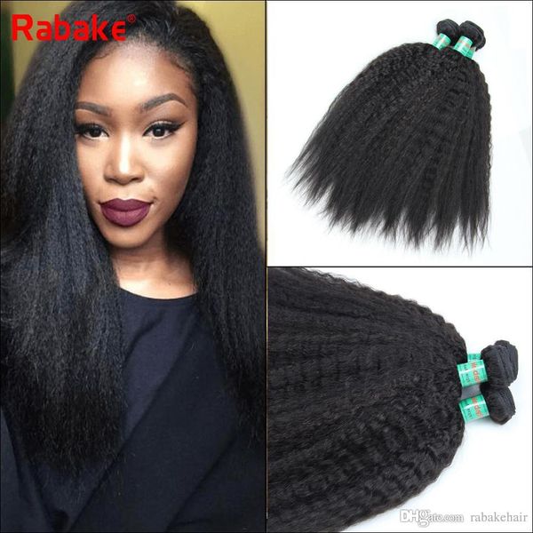 Coase Yaki Kinky Straight Human Hair Bundles Malaysian Brazilian