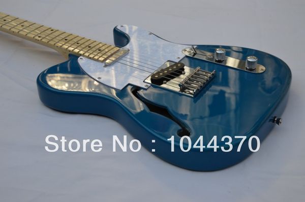 

new style hollow jazz blue, silver electric guitar ing