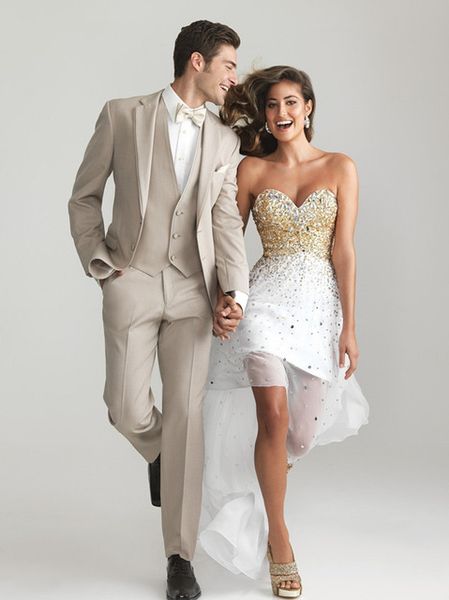 

new custom made ball gowns champagne tuxedo groom wedding suit groom wedding suits ( jacket+pants+vest+tie, White;black