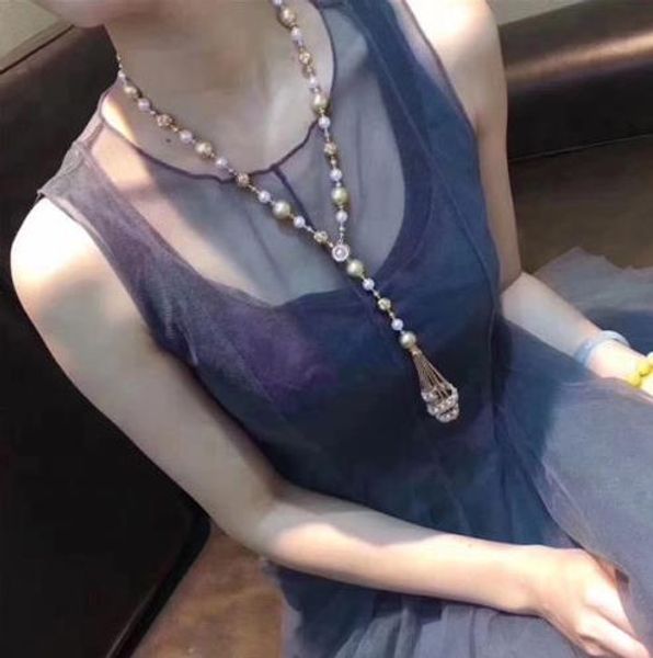 

new style white 7-8 mm gold 9-10 real south sea pearl necklace christmas gift, Silver