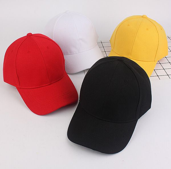 

men women plain curved sun visor baseball cap hat solid color fashion adjustable caps, Black;white