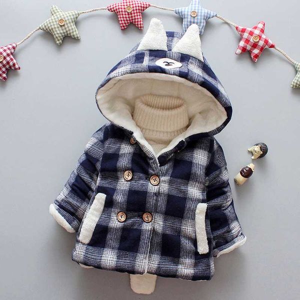 

baby boys jackets children clothing boys fashion jacket cartton bear coat winter kids warm cotton outerwear baby clothes, Blue;gray