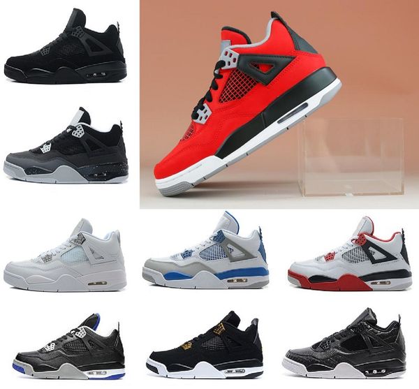 

2020 design 4 4s fibamens basketball shoes bred cavs fire red singles day travis pale classic pure money sports sneakers