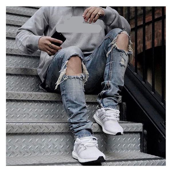Großhandel 2018 NEW Kanye West Stiefel Jeans Herren Zerrissene Jeans Für Männer Unten Seite Reißverschluss Dünne Blaue 30 36 Von Pulchritude, $80.03 Großhandel 2018 NEW Kanye West Stiefel Jeans Herren Zerrissene Jeans Für Männer Unten Seite Reißverschluss Dünne Blaue 30 36 Von Pulchritude, $80.03