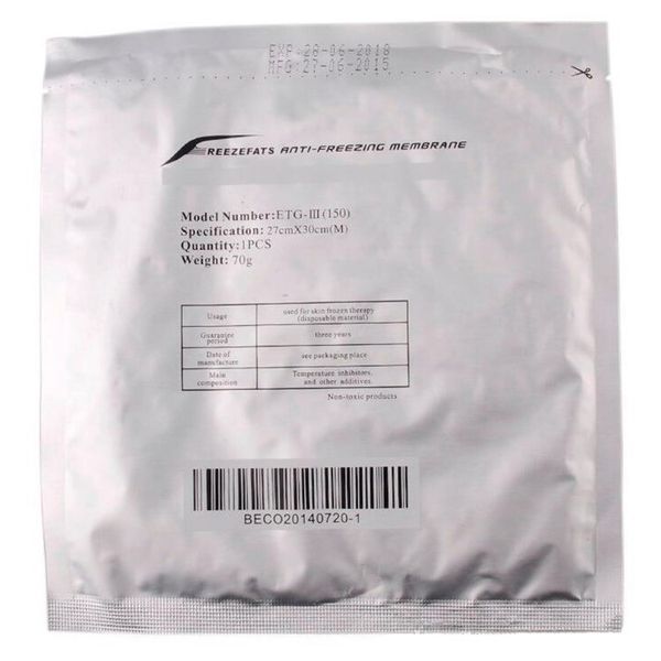 

slimming machine 100pcs antifeeze cryo pad bag anti e membranes antie membran for therapy vscv#